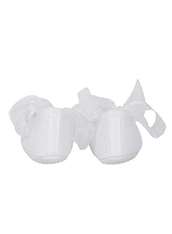 Rsmart Comfortable Non-Slip Cotton Booties Shoes For Baby Girl & Boy (9-12 Months) With Ribbon Closure - Image 4