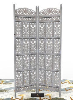 Wooden Twist Wooden Twist Carved Wood Room Divider  - Image 2
