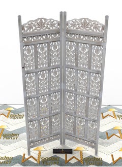 Wooden Twist Wooden Twist Carved Wood Room Divider  - Image 4