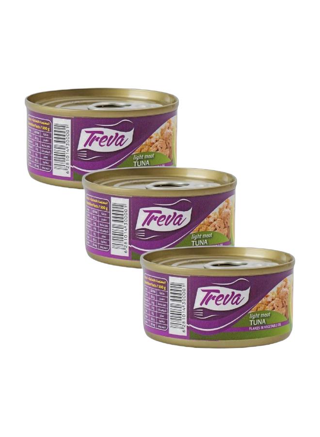 Treva Light Meat Tuna in Vegetable Oil, 170g, Bundle of 3 - Image 1