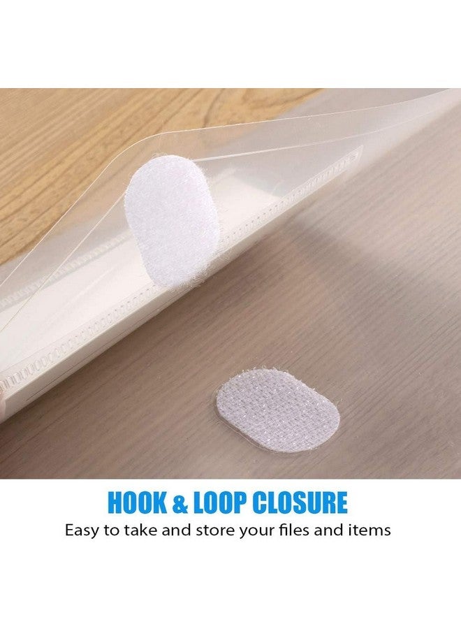 Sooez 5 Pack Plastic Envelopes Poly Envelopes Clear Document Folders Us Letter A4 Size File Envelopes With Label Pocket For School Home Work Office Organization Clear - Image 3