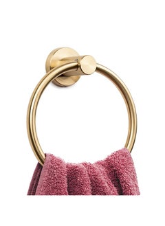 erorex Gold Towel Ring Hand Towel Holder For Bathroom Hand Towel Racks Wall Mount Bathroom Hardware Simple Round Towel Hanger Sus 304 Stainless Steel Brushed Gold  - Image 1