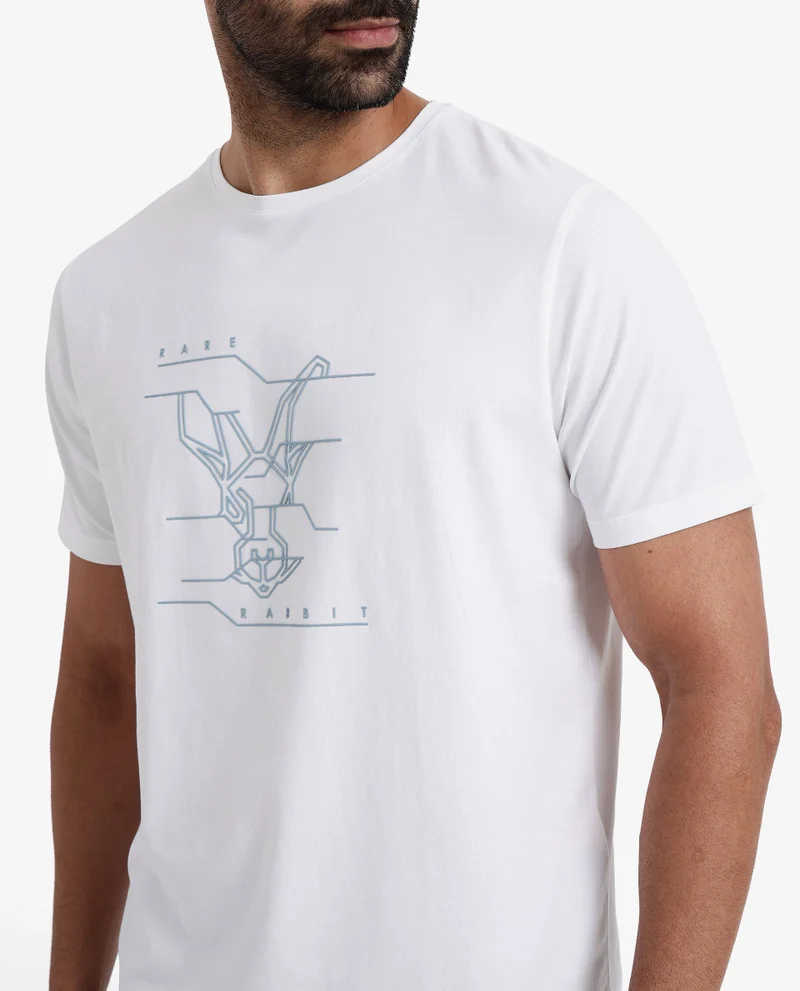Rare Rabbit Men's Logo Graphic Print T-Shirt