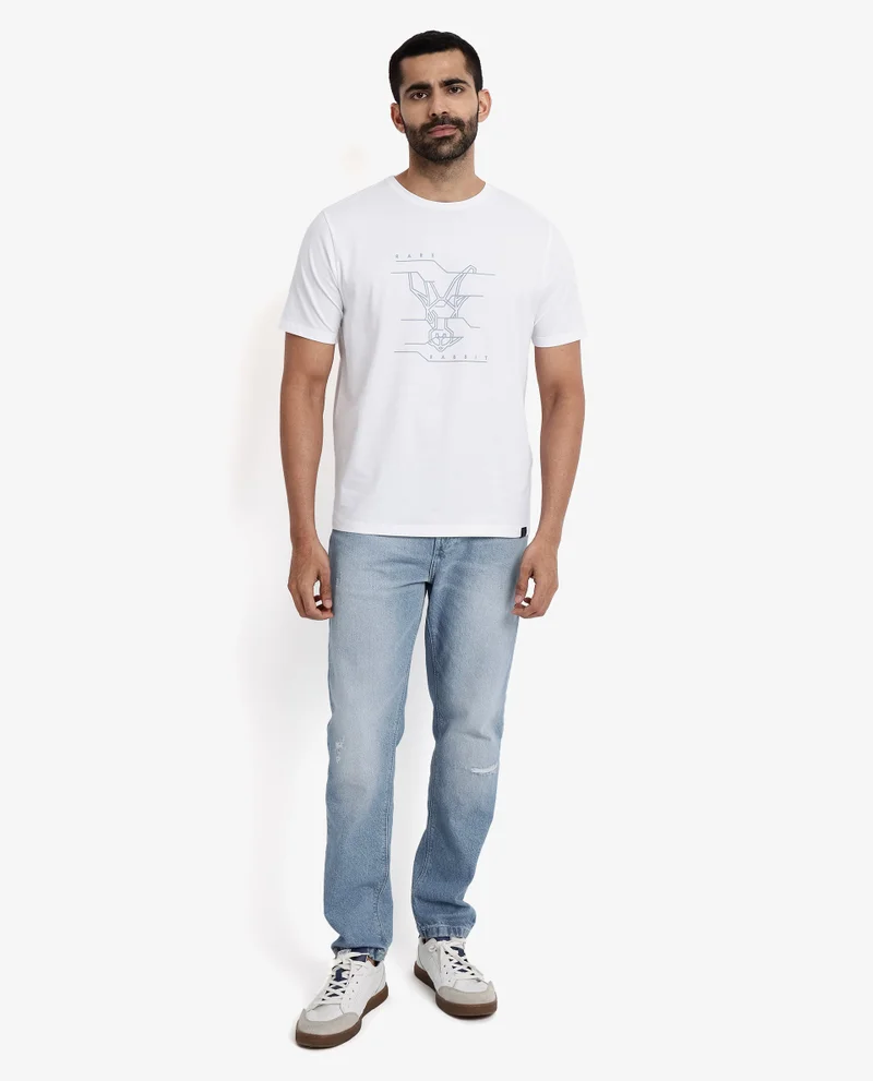 Rare Rabbit Men's Logo Graphic Print T-Shirt