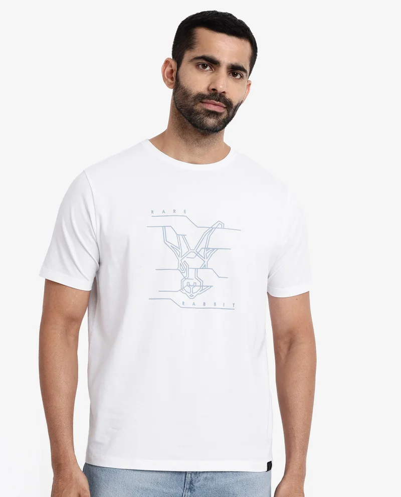 Rare Rabbit Men's Logo Graphic Print T-Shirt