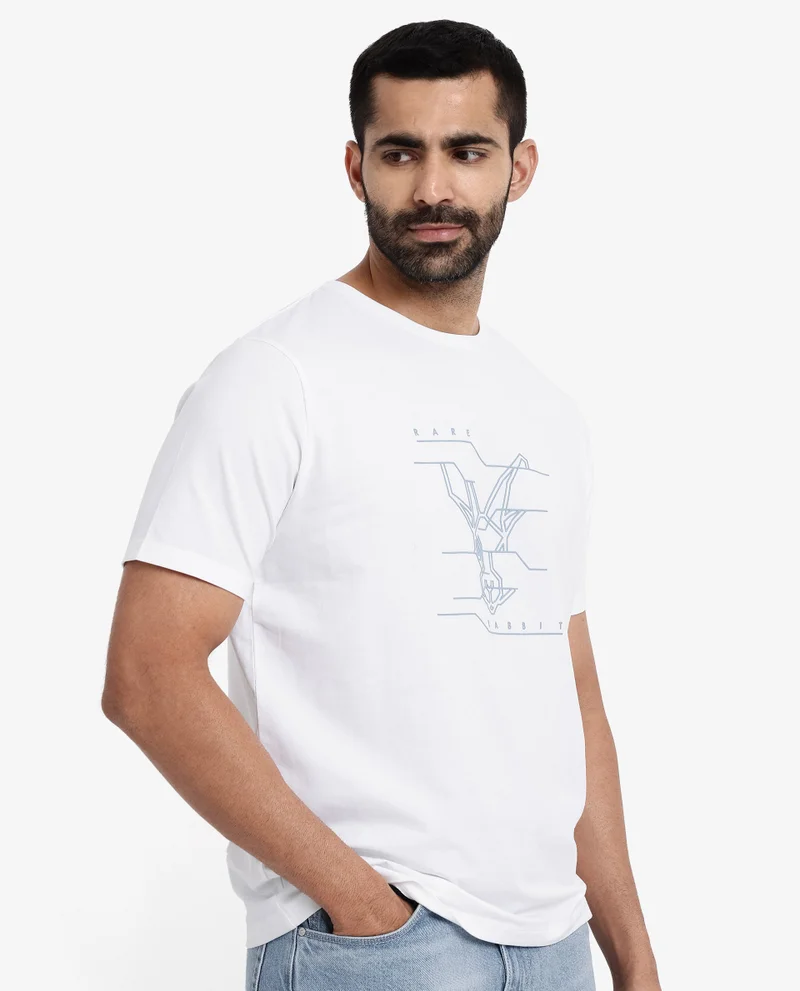 Rare Rabbit Men's Logo Graphic Print T-Shirt