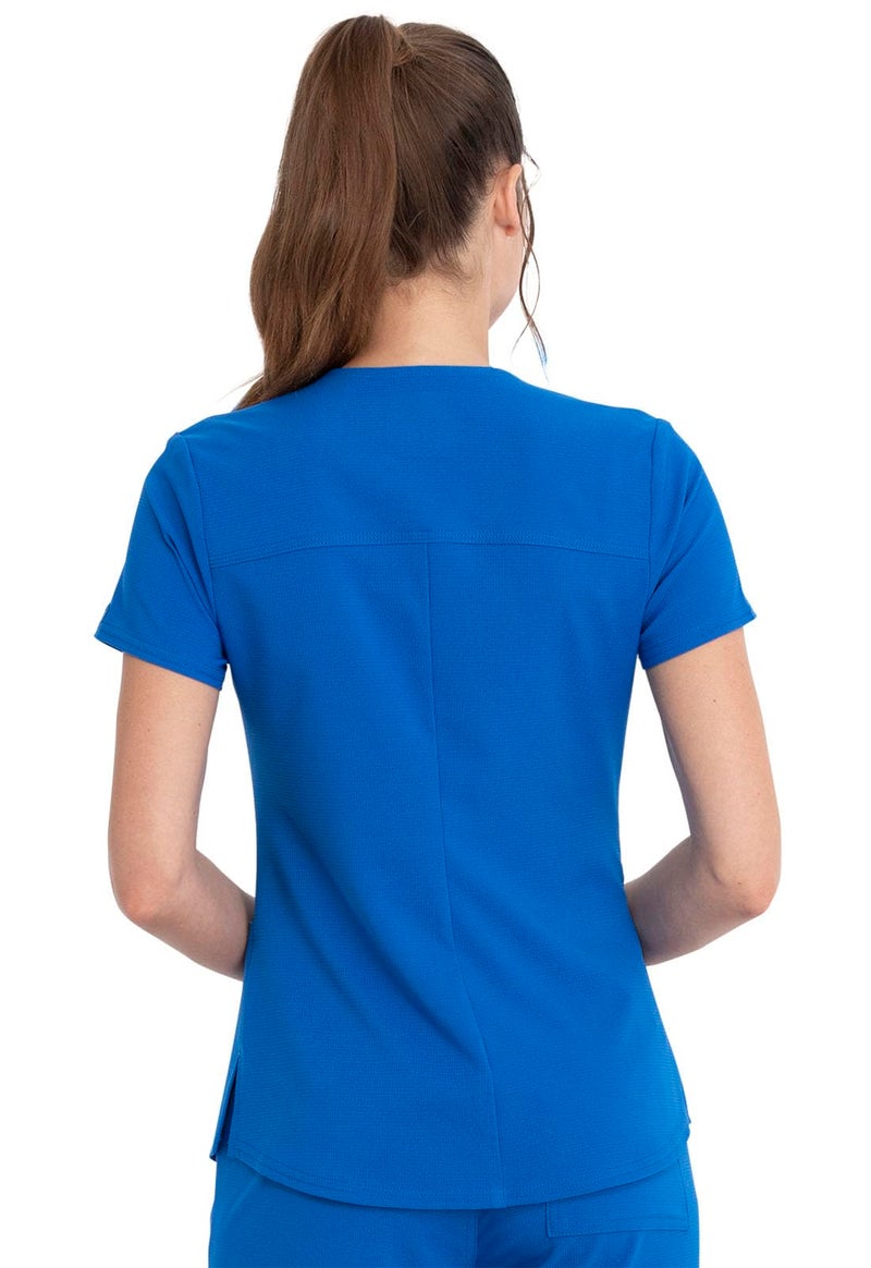 Cherokee Women's V-Neck Scrubs Top, Royal - Image 5