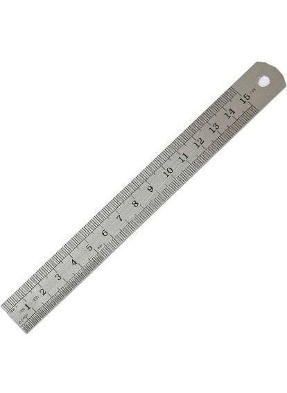 LEO Double Sided Steel Ruler 150 x 22 mm 