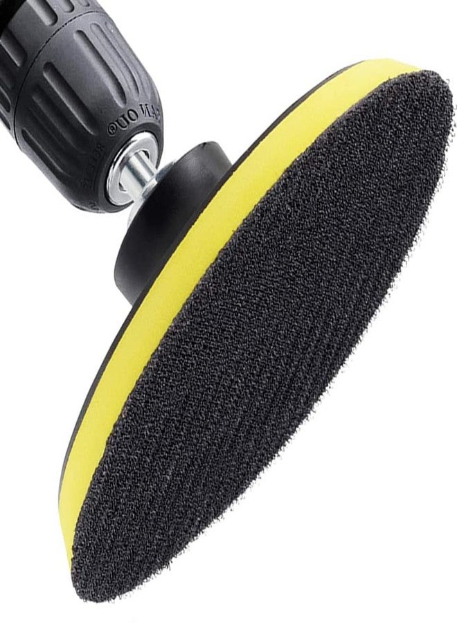 آيتش مجموعة من قطعتين من وسادات دعم بخطاف وحلقة مقاس 5 بوصات مع خيط M14، وحامل صنفرة دوار لصنفرة الزوايا ولوحة دعم تلميع للخشب والمعادن والسيارات وماكينة الصنفرة المدارية وآلة التلميع - Image 5