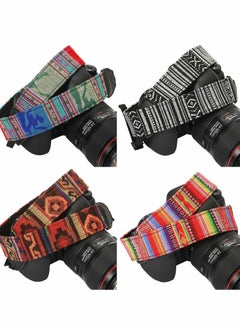 Y&D 4 Pieces Woven Vintage Camera Strap for All DSLR SLR Universal Neck Shoulder Men Women Photographers  - Image 1