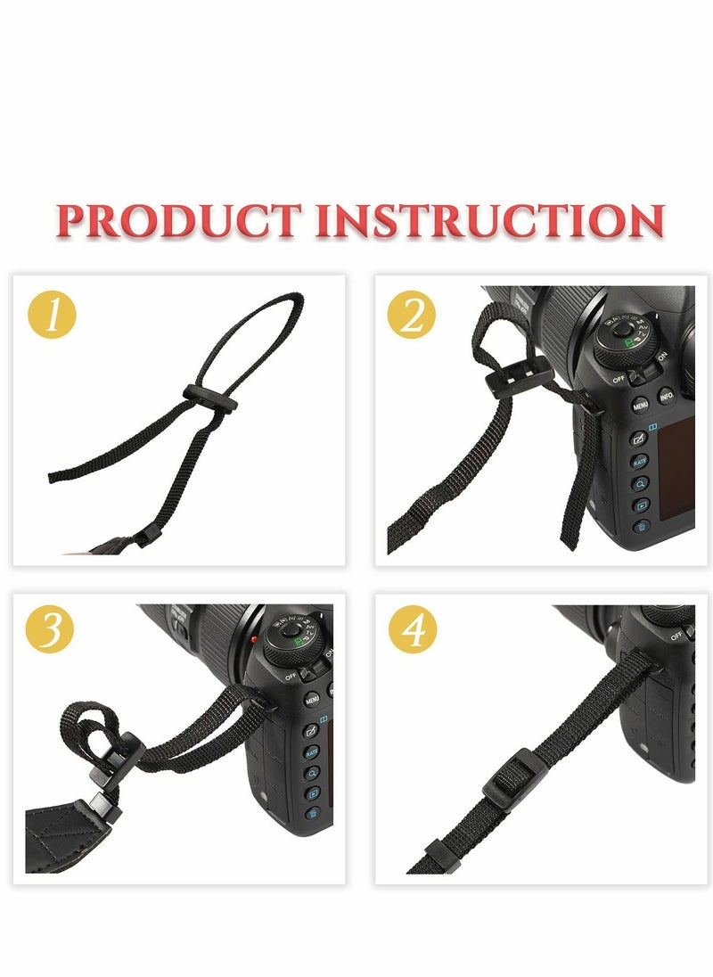 Y&D 4 Pieces Woven Vintage Camera Strap for All DSLR SLR Universal Neck Shoulder Men Women Photographers  - Image 4