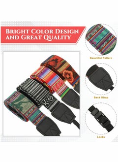 Y&D 4 Pieces Woven Vintage Camera Strap for All DSLR SLR Universal Neck Shoulder Men Women Photographers  - Image 3