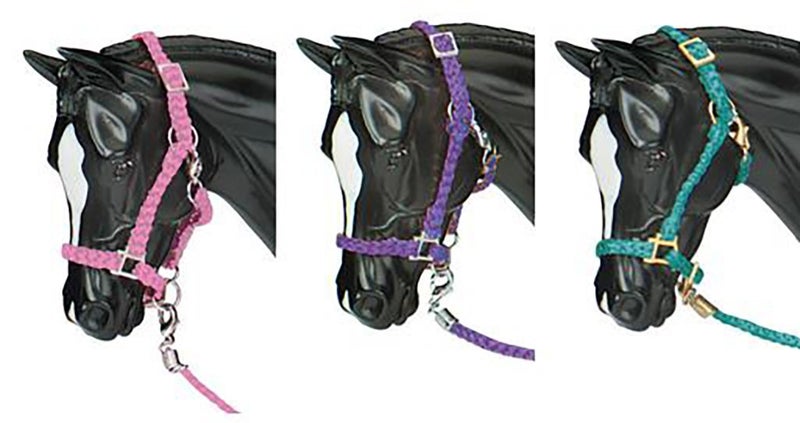 Breyer 2474 Nylon HaltersBluePinkPurple - Image 2