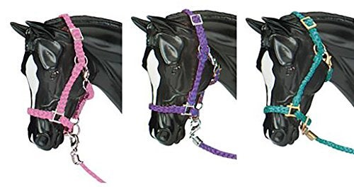 Breyer 2474 Nylon HaltersBluePinkPurple - Image 1