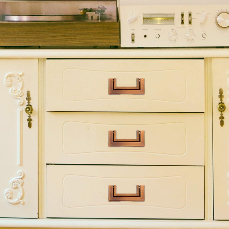Zinc Alloy Gold Recessed Cabinet Door Pulls Hidden Latch Handles For Drawers Closets - Image 5