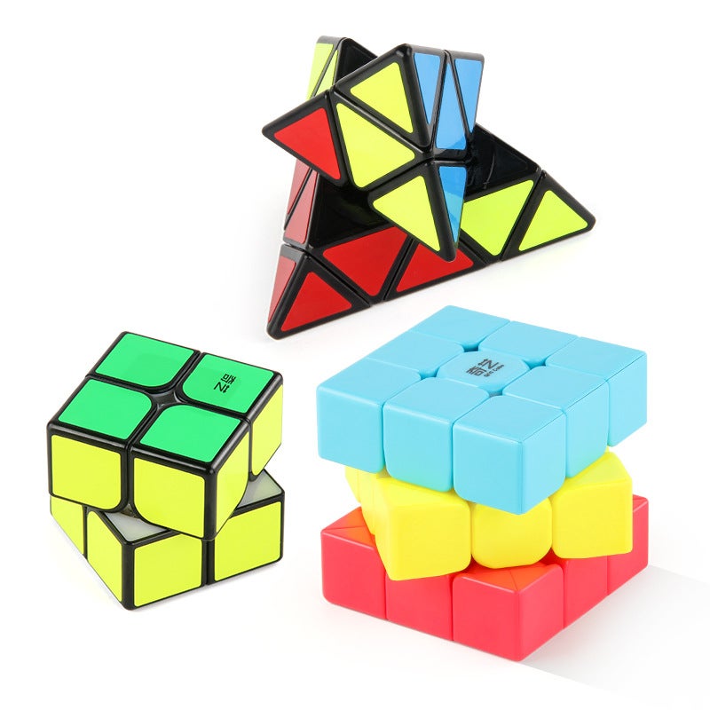 Qiyi Teaching Series Children'S Educational Smooth Rotating Colorful Maple Leaf Third-Order Rubik'S Cube Solid Color Positive-Order Rubik'S Cube Toy - Image 5
