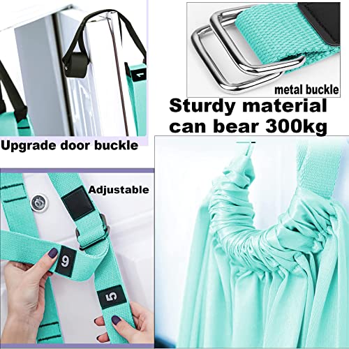 Tchrules Leg Stretcher Strap, Backbend Trainer Belt with Door Anchor, Flexibility Trainer Stretching Ballet Stretching Equipment for Fitness Gymnastics Dance Aerial Yoga Ballet - Image 3