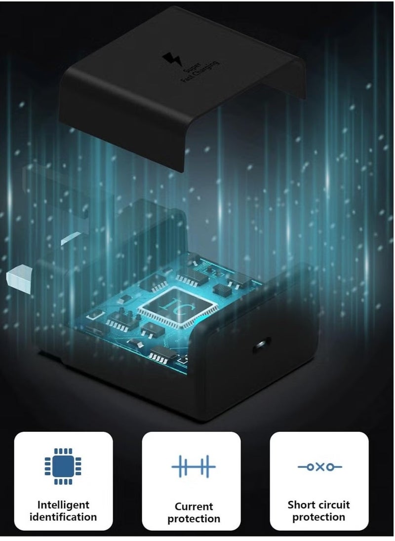 JAJEEK 45W USB C Charger Super Fast Charger USB C with 5ft Cable for Samsung Galaxy S23 Ultra/S23+/S23/S22 Ultra/S22/S21 Ultra/S21/S20 Ultra/S20/Note 20/Note10 Plus/Tab S8 Ultra/Tab S8+/Tab S8/Tab S7 - Image 3