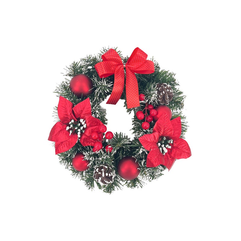 CHRISTMAS MAGIC Wreath Red 30cm - Image 1