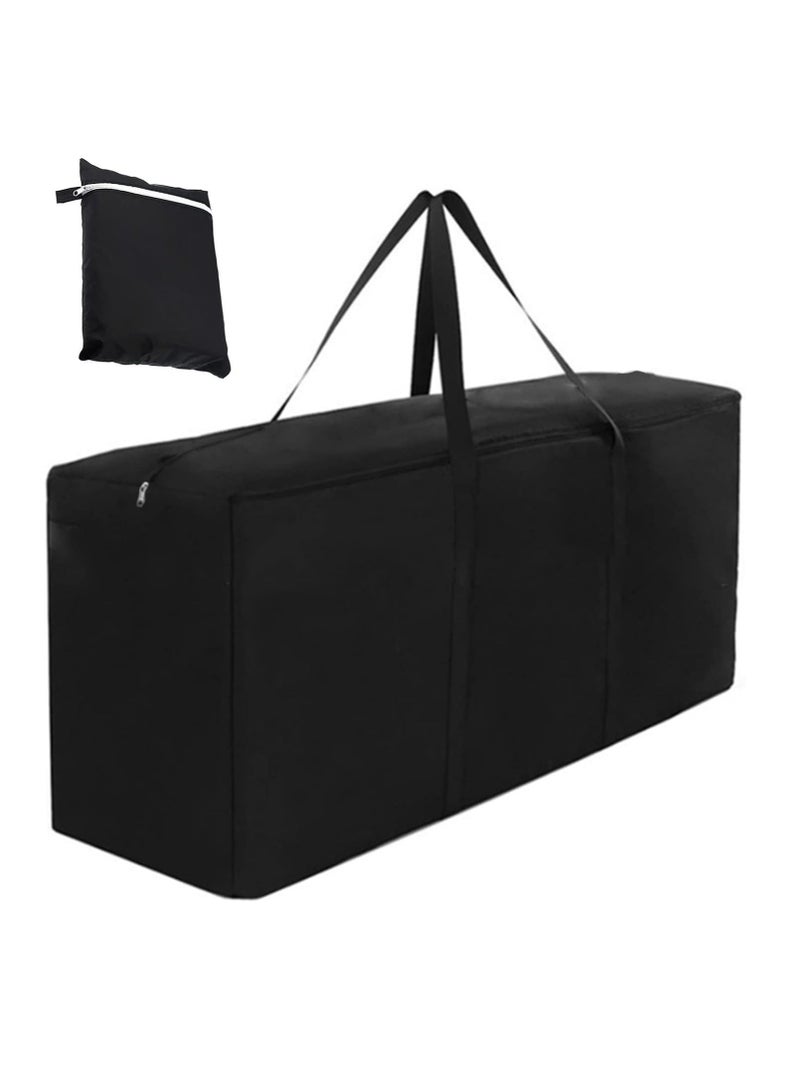 DUNISO 260L Large Storage Bags, 210D Waterproof, Dustproof, Thickened Robust Oxford Material Underbed Storage Bags for Clothes, Bedding, Clothing, Moving Home (122 x 39 x 55 cm)Black  - Image 1
