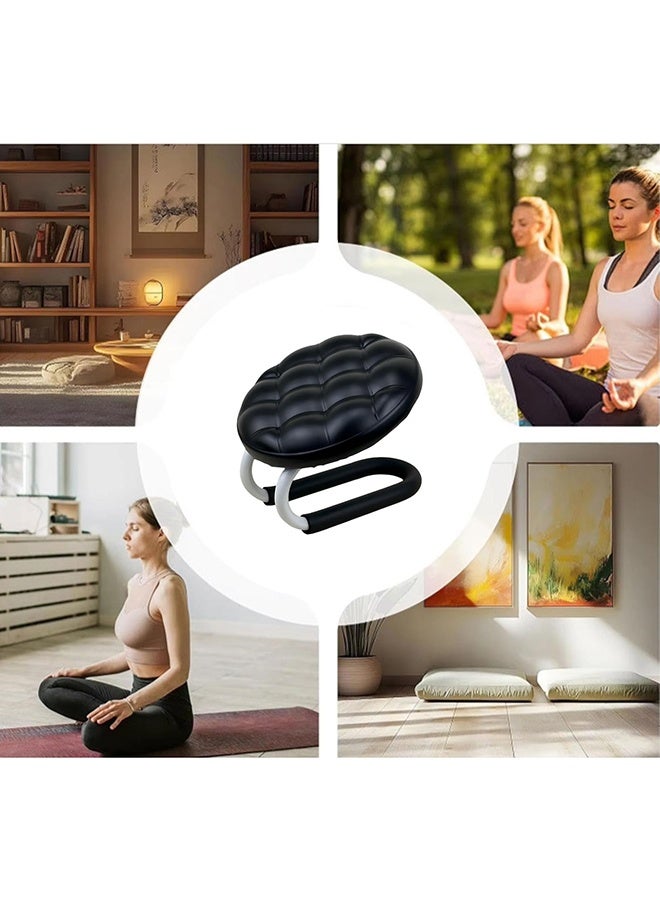 WALALLA Prostration Chair is a Prayer Chair for Muslims - Comfort and Support During Prayer, Padded Leather Seat Handcrafted, Ergonomic Design for Comfortable Prayer Position, Meditation Stool Mindfulness Prayer Kneeling Stool Chair with Anti-slip Cover, 27.5x27.5x24cm - Image 5