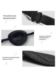 Generic 1PCS Eye Patch, 3D Eye Patch for Adults/Kids ,Adjustable, Medical Eye Patch, Amblyopia Lazy Eye Patches for Left or Right Eyes, Black  - Image 4