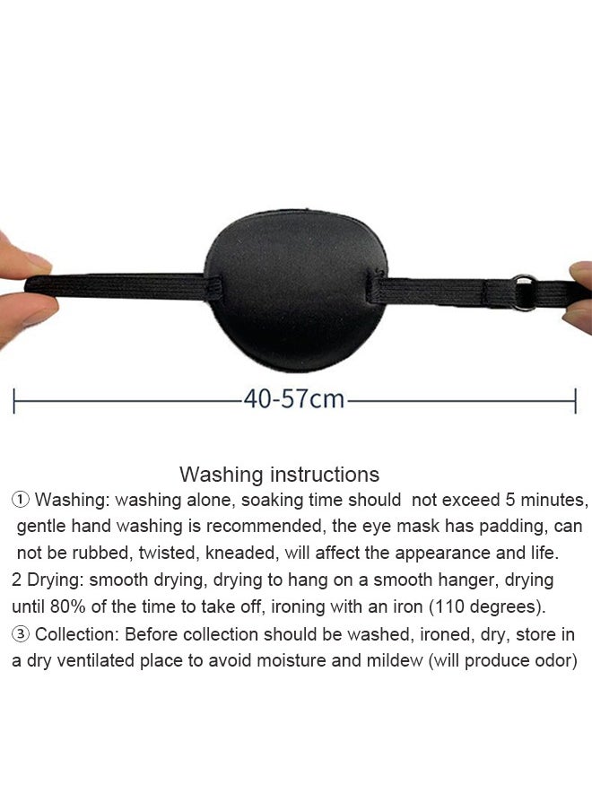 Generic - 1PCS Eye Patch, 3D Eye Patch for Adults/Kids ,Adjustable, Medical Eye Patch, Amblyopia Lazy Eye Patches for Left or Right Eyes, Black - Image 1