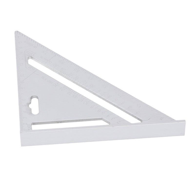 MYTEC Woodworking Triangle Ruler 7 Inch Aluminum Alloy - Rustproof Oxidation-Resistant - Etched Imperial Scale with Matte Finish for Woodworking Projects - Image 5