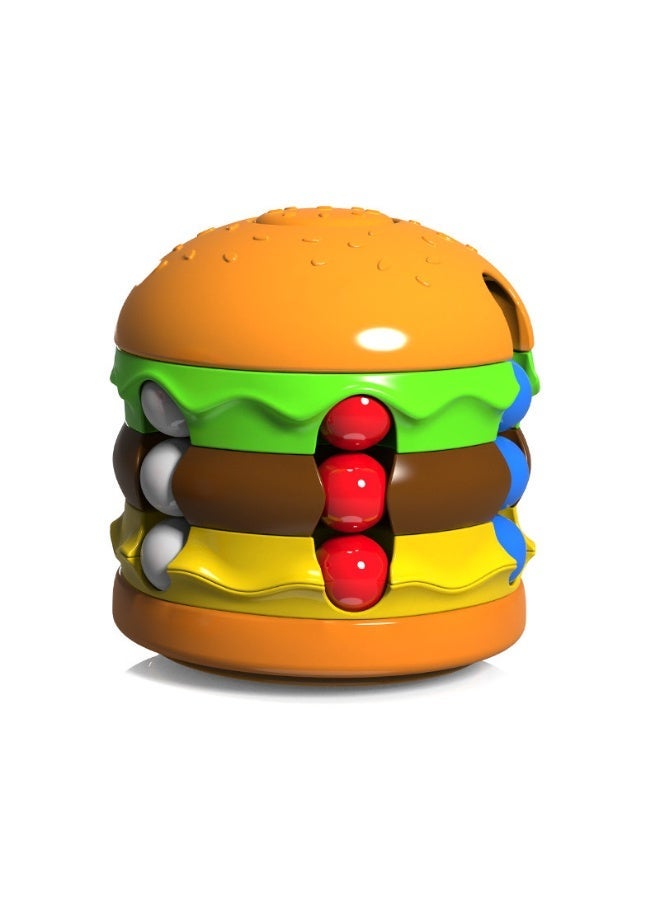 Hamburger & Fries Magic Cube Puzzle Toy for Kids, 3D Brain Teaser Educational Intelligence Logic Game - Image 2