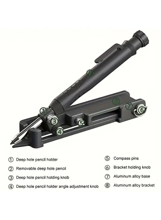 1 Set Multi Functional Metal Marking Tool For Aluminum Profiles Woodworking Measuring Instrument - Image 3