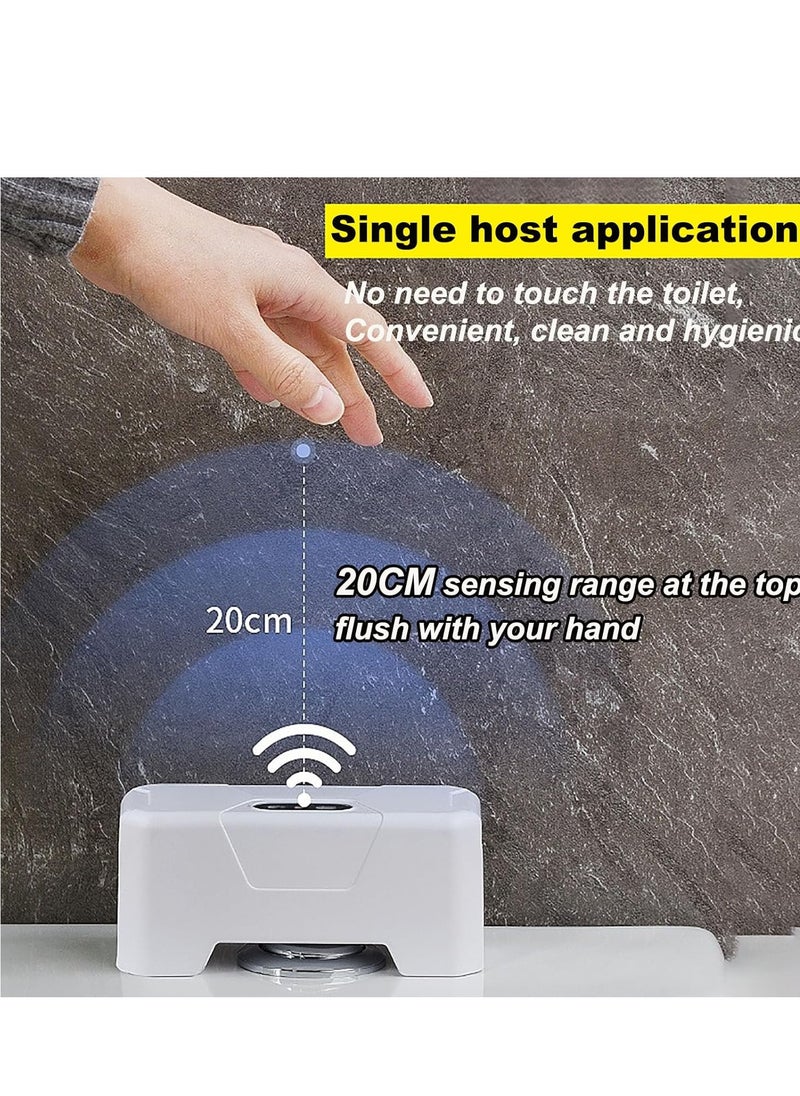 Generic - Automatic Touchless Sensor Toilet Flusher kit - Touchless Hands Free Infrared Sensor Touchless Toilet Flush Kit, Toilet Flusher Replacement Kit, Rechargeable USB Charging and IPX5 Waterproof - Image 1
