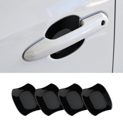 DLOVEG Exterior Door Handle Bowl Cover Compatible for Toyota RAV4 2019 2020 2021 2022 2023 2024 2025 Accessories Door Handle Bowl Scratch Protector Glossy Black - Image 1