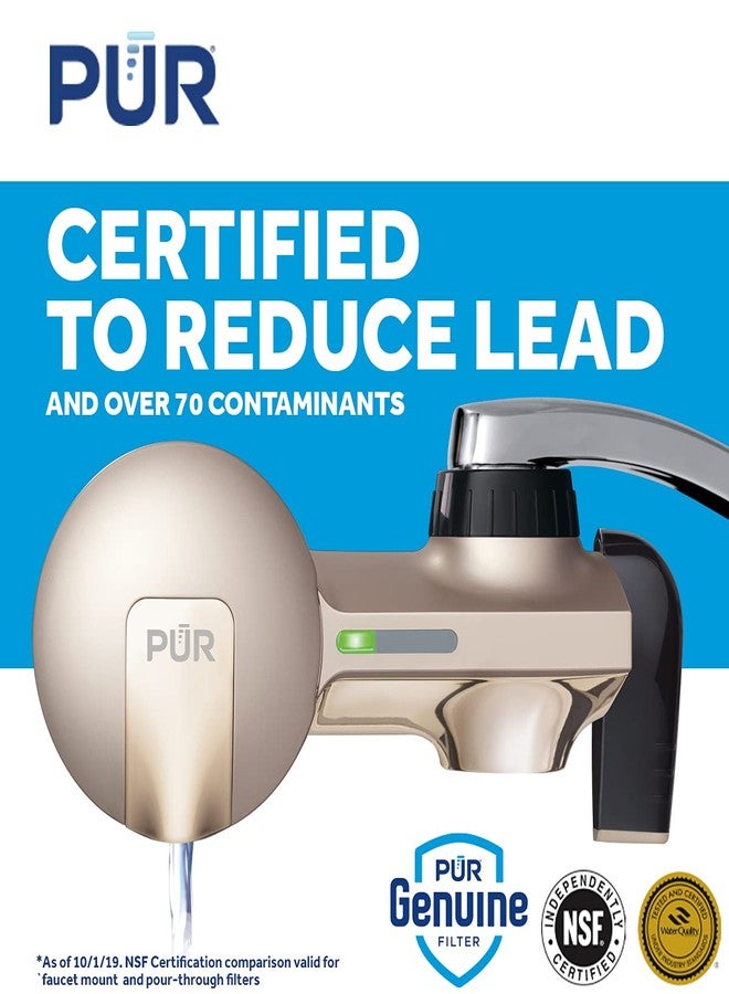 PUR Plus Faucet Mount Water Filtration System, Champagne, PFM360F - Image 2