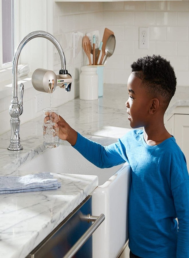 PUR Plus Faucet Mount Water Filtration System, Champagne, PFM360F - Image 5