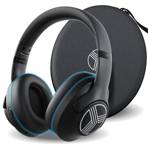 TREBLAB Z2 Hybrid Active Noise Cancelling Workout Headphones - Signature-HD Sound, Deep Bass, 58H Battery, Comfortable, Foldable Over Ear Bluetooth Headphones Wireless w/Mic for Calls for Gym, Sport - Image 1