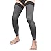 KEKING Full Leg Compression Sleeves Unisex Thigh High Compression Stocking 2030mmHg Graduated Support for Thigh Calf Knee Running Basketball Reduce Varicose Veins and Swelling Pair Black XXL - Image 1