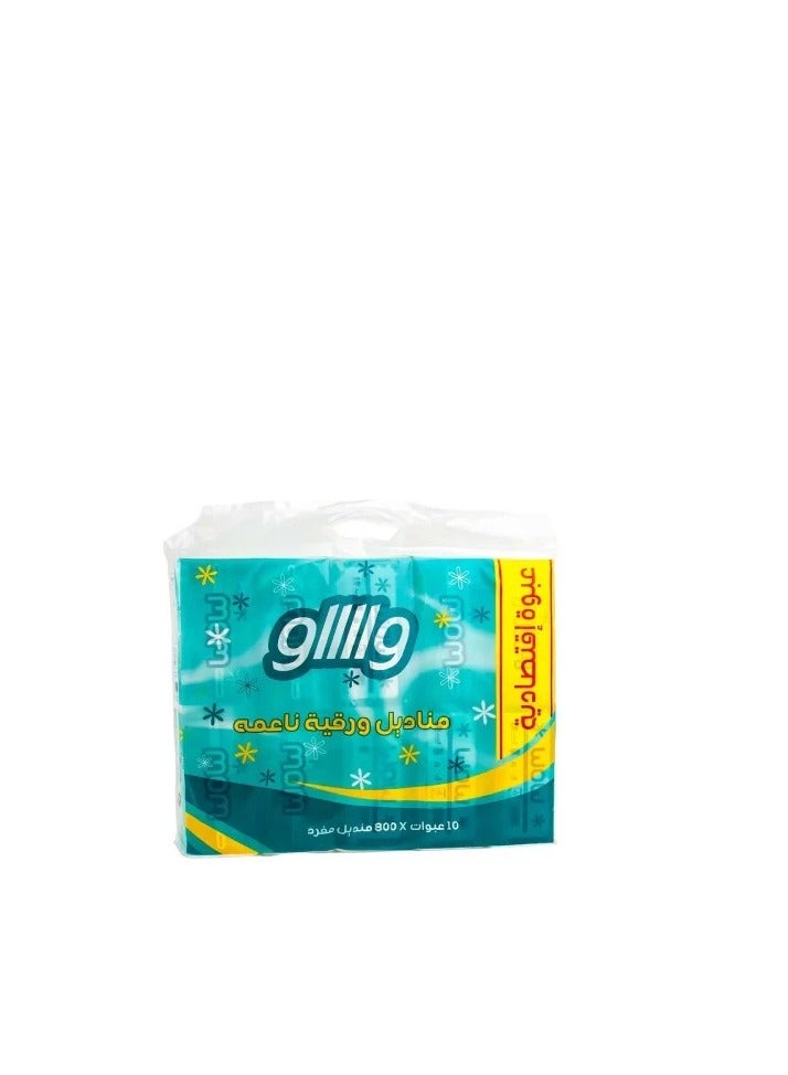 WOW Soft Paper Napkins 10 Packs x 800 Single Napkins - Image 3