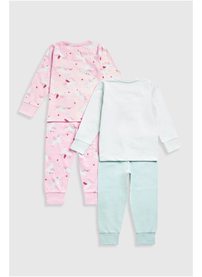 mothercare Party Horse Pyjamas - 2 Pack  - Image 1