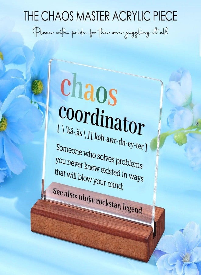 Verouis Chaos Coordinator Gifts for Women Office Manager Appreciation Gifts Cool Thank You Gift Ideas for Manager Female Unique Appreciation Gift for Boss Day Female, Employee, Hr, Coworker, Mentor, Secretary - Image 5