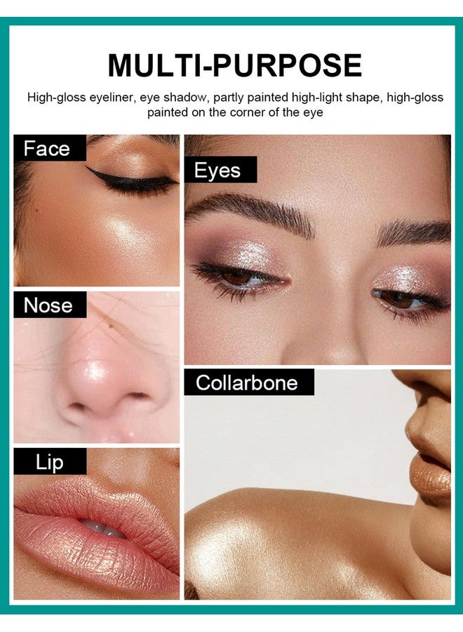 إريندي مجموعة أقلام تحديد العيون من إريندي، 4 ألوان، قلم تفتيح العيون، مكياج ظلال العيون الكريمي اللامع، قلم تحديد العيون اللامع المقاوم للماء طويل الأمد - Image 5