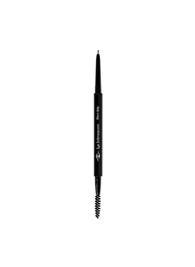 Eye Embrace Warm Betty Micro Tip Pen: Light Gray Ultra-Fine Micro Eyebrow Pencil - Waterproof, Double-Ended Automatic Micro-Tip & Spoolie Brush, Cruelty-Free (Warm Betty) - Image 5