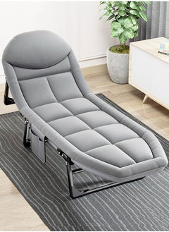 GoldenLike Folding Bed,Portable Foldable Camping Bed,Adjustable Recliner Bed Lounger Chair,Single Sleeping Bed,Comfortable Resting Bed,Adults Camping Cot for Beach Camping Home and Office Nap  - Image 1