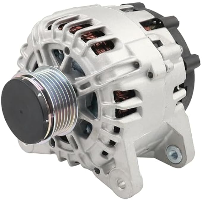 Tivora Alternator Compatible with Nissan Rogue L4 2.5L 2014-2018, for Xtrail 2014-2018 12V 120A 6-Groove Clutch Replace # 23100-4BA0A 23100-4BA0B TG12C152 - Image 3