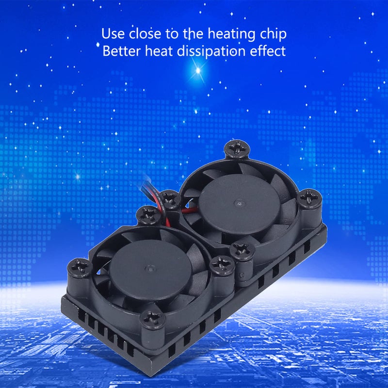 High Speed Low Noise Cooling Fan with Heatsink ABS Material for Raspberry Pi - Image 5