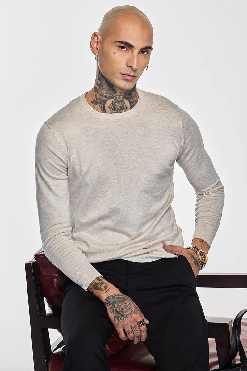 SNITCH كنزة كور لاب بيج سادة