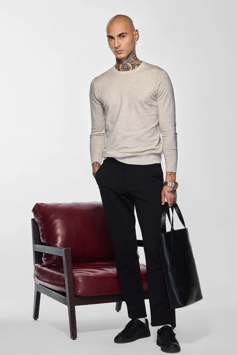 SNITCH كنزة كور لاب بيج سادة