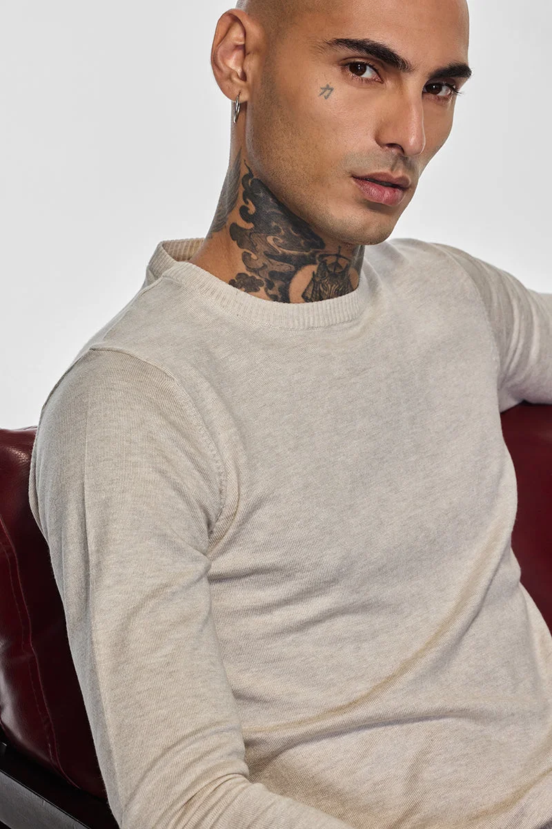 SNITCH كنزة كور لاب بيج سادة