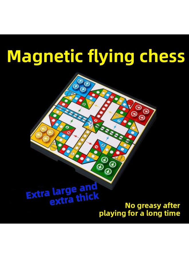 الشطرنج الطائر المغناطيسي القابل للطي كبير الحجم إرسال سلسلة مفاتيح بلاستيكية حديدية مغناطيسية طاولة محمولة مصدر جولة بالجملة