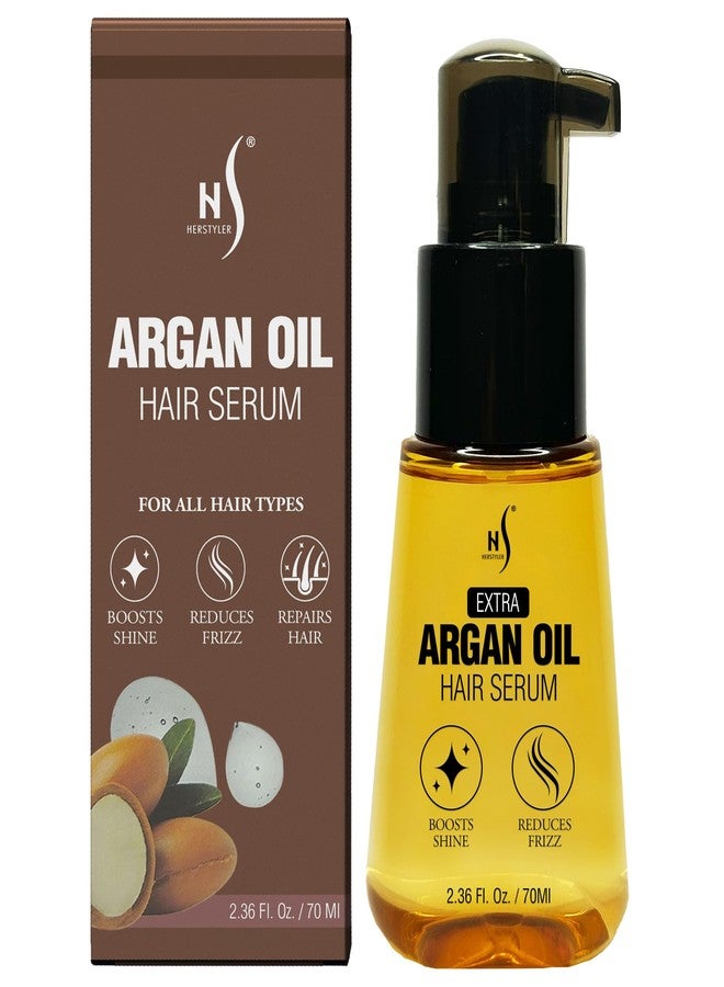 HerStyler Advanced Argan Oil Hair Serum for Women - Anti Frizz Serum for Hair - for Frizzy, Dry and Damaged Hair - Nourishing - 2.36 Fl Oz / 70 Ml (1 Pack) - Image 1