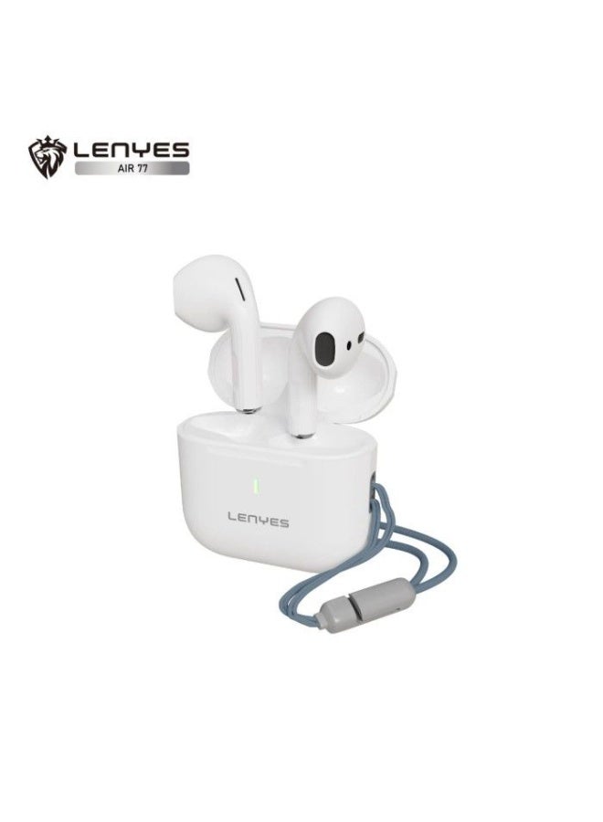 Lenyes Air 77 TWS Earbuds – Immersive Sound, Bluetooth 5.3, Waterproof & Portable Charging Case - Image 3